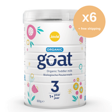 Load image into Gallery viewer, Jovie Organic Goat Toddler Milk -12 months +  800g/28oz Bulk Buy x 6 tins Out of stock