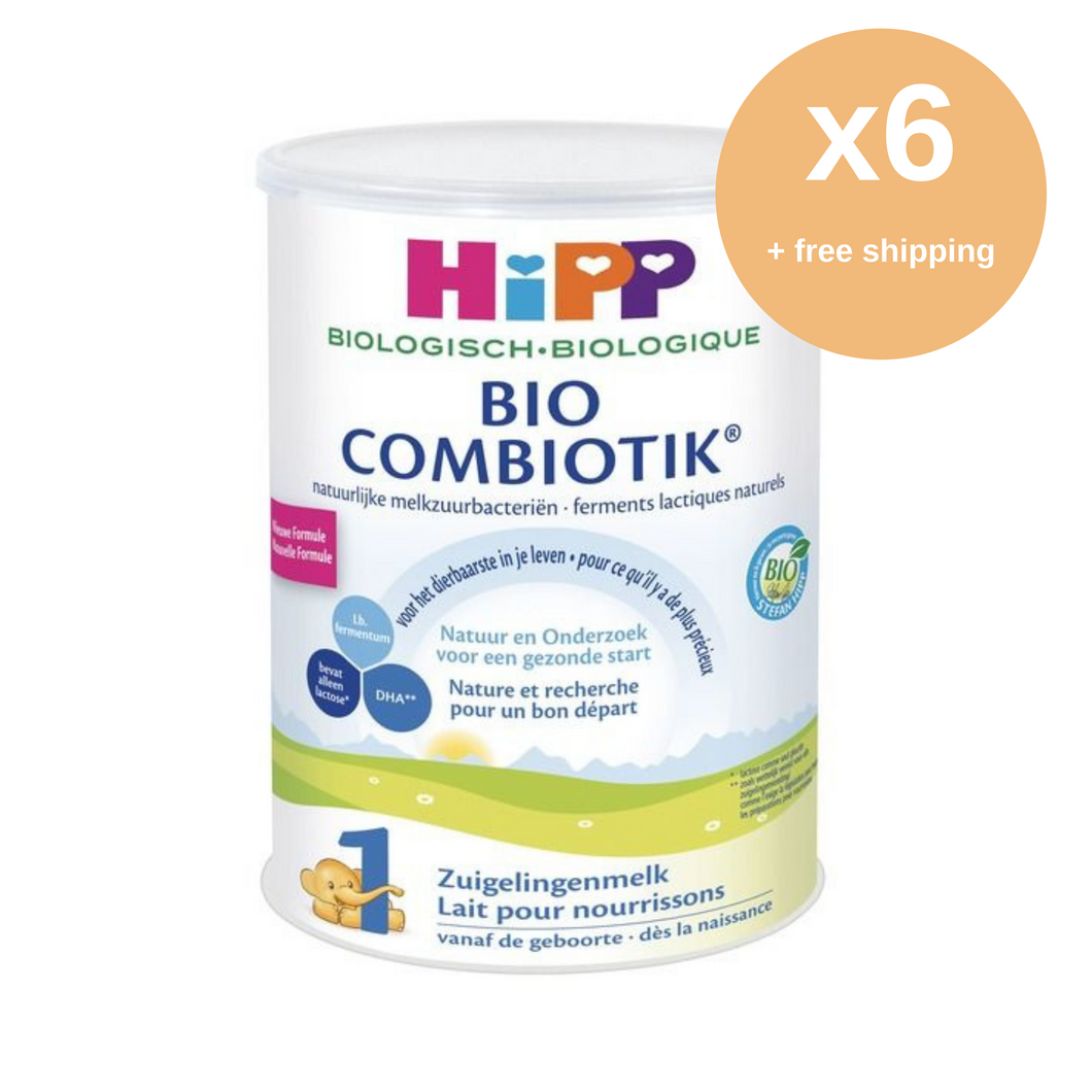 HiPP Dutch Stage 1 (0-6 Months) Organic Combiotic Infant Milk Formula (800g/28oz) - Bulk Buy x 6 tins