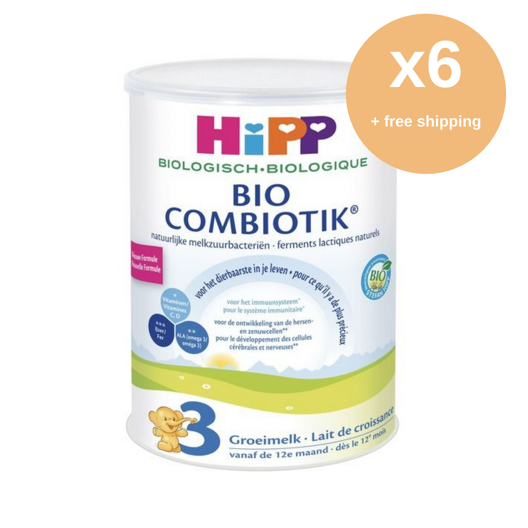 HiPP Dutch Stage 3 (12 Months +) Organic Combiotic Follow On Infant Milk Formula (800g/28oz) - Bulk Buy x 6 tins