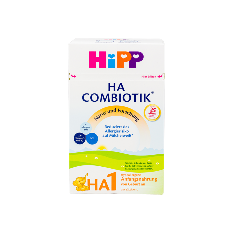 HiPP Hypoallergenic (HA) Stage 1 (0-6 Months) Combiotic Infant Milk Formula (600g/21 Oz)